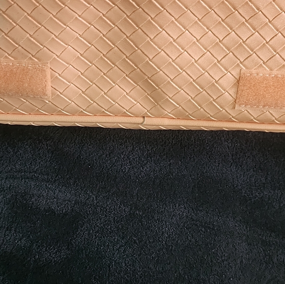 Peach Woven Women's Bag Tartan + Twine Apricot Weave Hanging Organizer - Picture 9 of 10